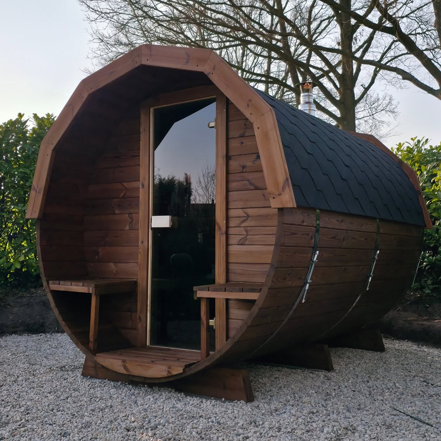Barrel sauna